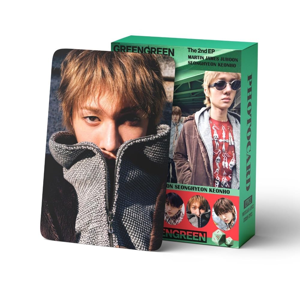 Amazon.com: sunlelekz Cortis GREENGREEN Photocard & Sticker Set